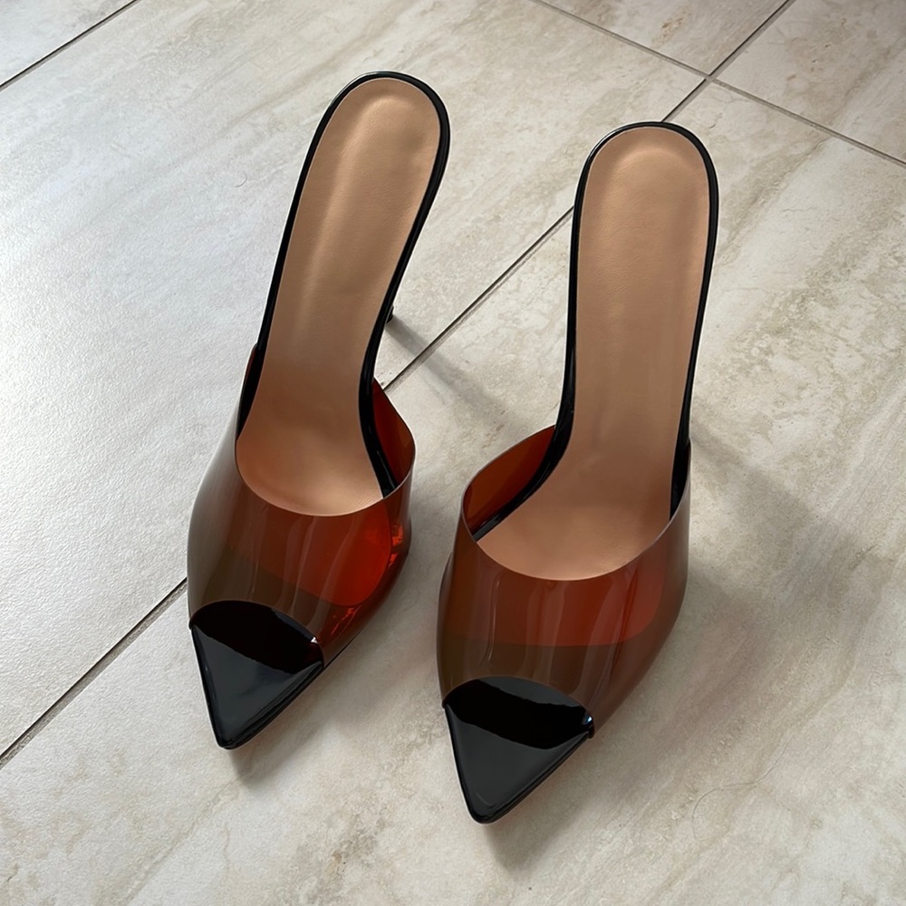 Nib Clear Pointed Heels - image 1
